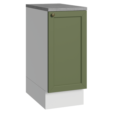 Bajo Mesada 35 cm 1 Puerta Blanco/Verde Vik Madesa