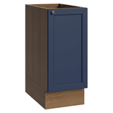 Bajo Mesada de Cocina 35 x 60 cm 1 Puerta (Sin Mesada) Marrón/Azul Vik Madesa