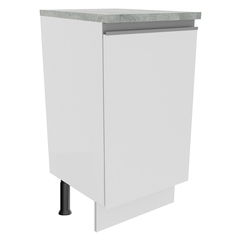 Bajo Mesada 40 cm x 60 cm, 1 Puerta Glamy Blanco