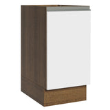 Bajo Mesada Cocina 40 x 60 cm 1 Puerta (Sin Mesada) Marrón/Blanco Glamy Madesa