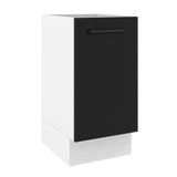 Bajo Mesada Cocina 40 x 60 cm 1 Puerta (Sin Mesada) Blanco/Negro Agata Madesa