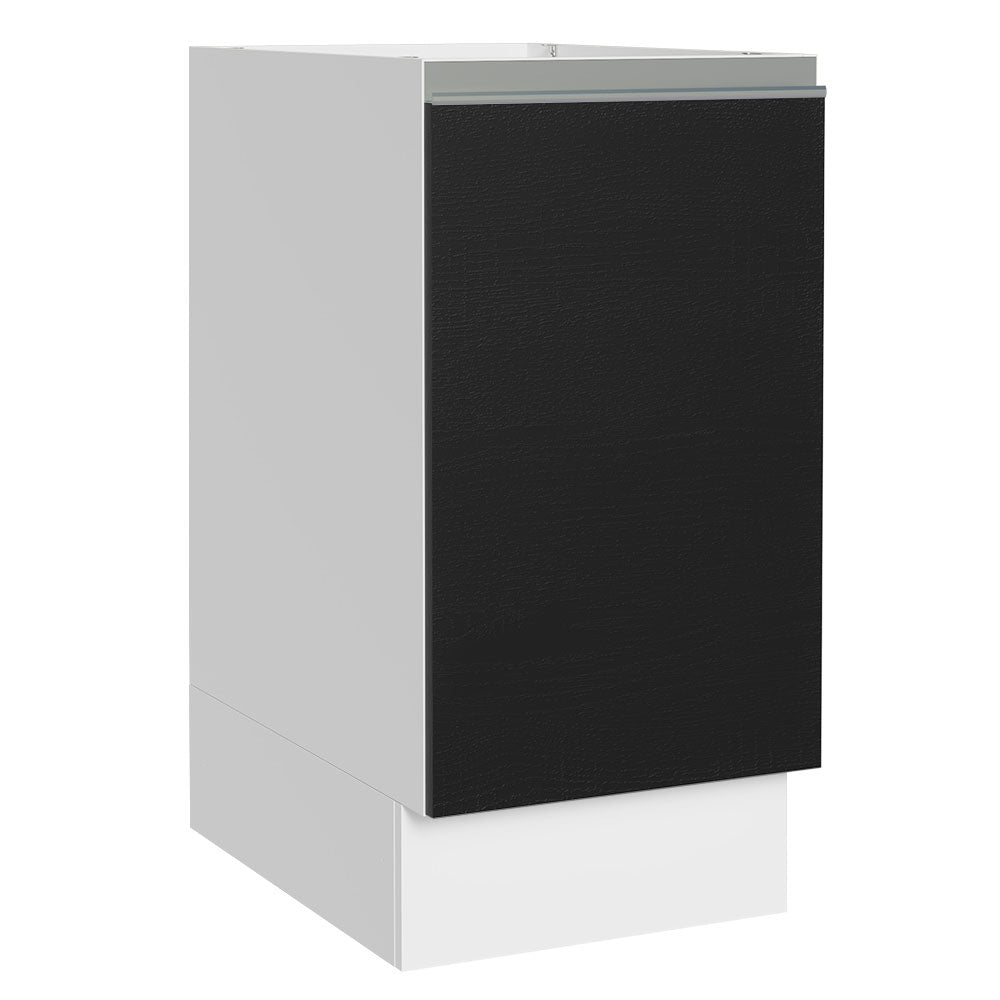 Bajo Mesada Cocina 40 x 60 cm 1 Puerta (Sin Mesada) Blanco/Negro Glamy Madesa