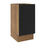 Bajo Mesada Cocina 40 x 60 cm 1 Puerta (Sin Mesada) Marrón/Negro Agata Madesa