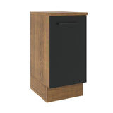 Bajo Mesada Cocina 40 x 60 cm 1 Puerta (Con Mesada) Marrón/Negro Agata Madesa