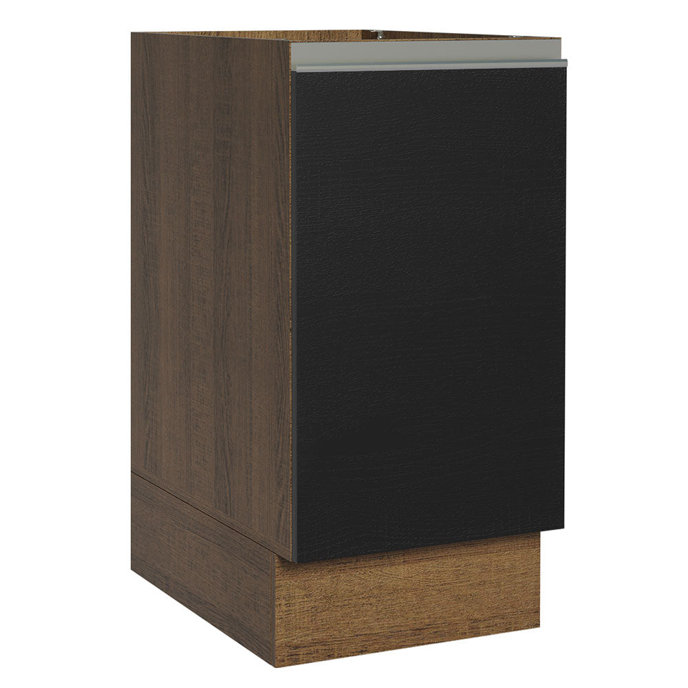Bajo Mesada Cocina 40 x 60 cm 1 Puerta (Sin Mesada) Marrón/Negro Glamy Madesa