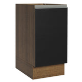 Bajo Mesada Cocina 40 x 60 cm 1 Puerta (Sin Mesada) Marrón/Negro Glamy Madesa