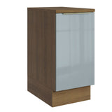 Bajo Mesada 40 cm x 60 cm, 1 Puerta Lux Marrón/Gris
