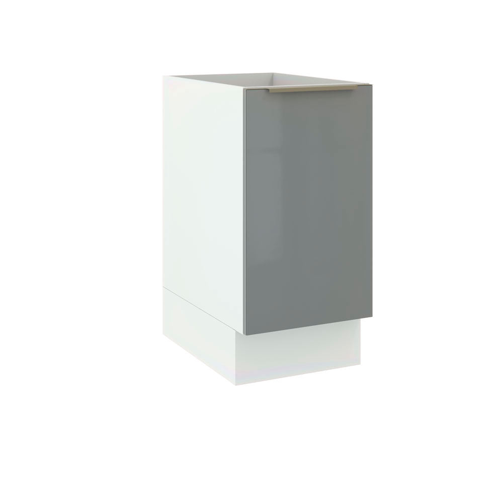 Bajo Mesada Cocina 40 x 60 cm 1 Puerta (Sin Mesada) Blanco/Gris Lux Madesa