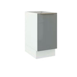 Bajo Mesada Cocina 40 x 60 cm 1 Puerta (Sin Mesada) Blanco/Gris Lux Madesa