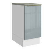 Bajo Mesada 40 cm x 60 cm, 1 Puerta Lux Blanco/Gris