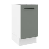 Bajo Mesada 40 cm x 60 cm, 1 Puerta Agata Blanco/Gris