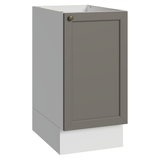 Bajo Mesada de Cocina 40 x 60 cm 1 Puerta (Sin Mesada) Blanco/Gris Vik Madesa
