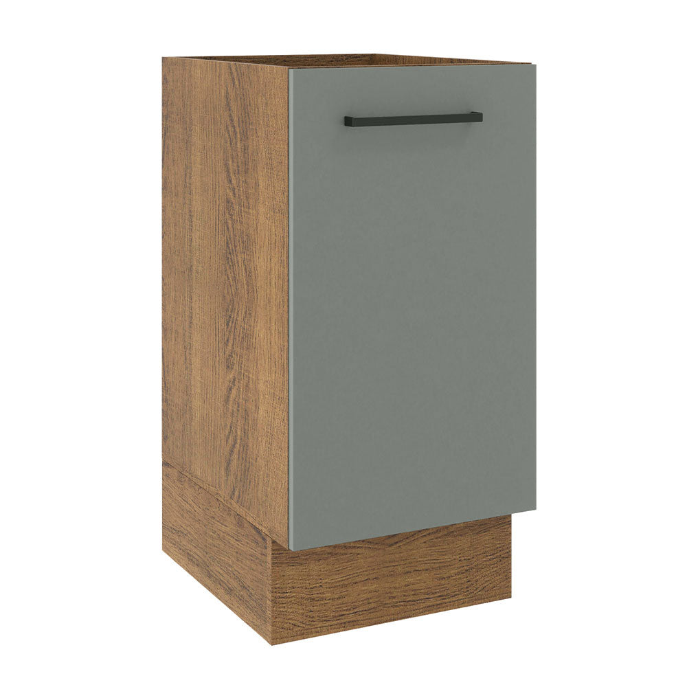 Bajo Mesada 40 cm x 60 cm, 1 Puerta Agata Marrón/Gris