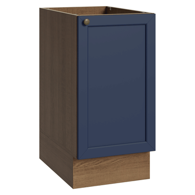 Bajo Mesada 40 cm 1 Puerta Sin Mesada Marrón/Azul Vik Madesa