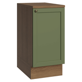 Bajo Mesada de Cocina 40 x 60 cm 1 Puerta (con Mesada) Marrón/Verde Vik Madesa