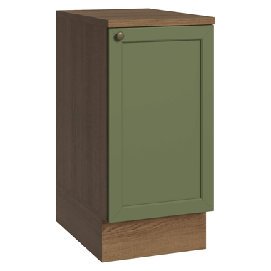 Bajo Mesada 40 cm 1 Puerta Marrón/Verde Vik Madesa