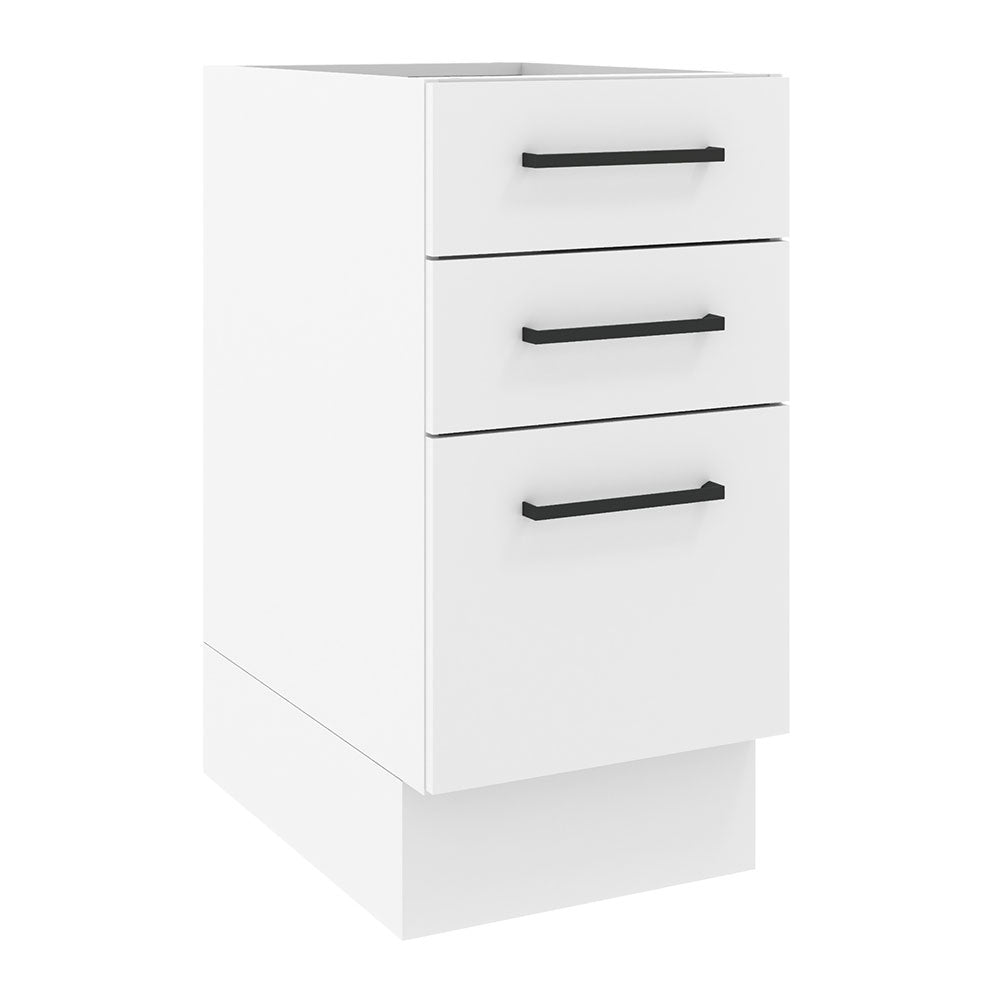 Bajo Mesada 40 x 60 cm 3 Cajones (Sin Mesada) Agata Blanco