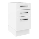 Bajo Mesada 40 x 60 cm 3 Cajones (Sin Mesada) Agata Blanco