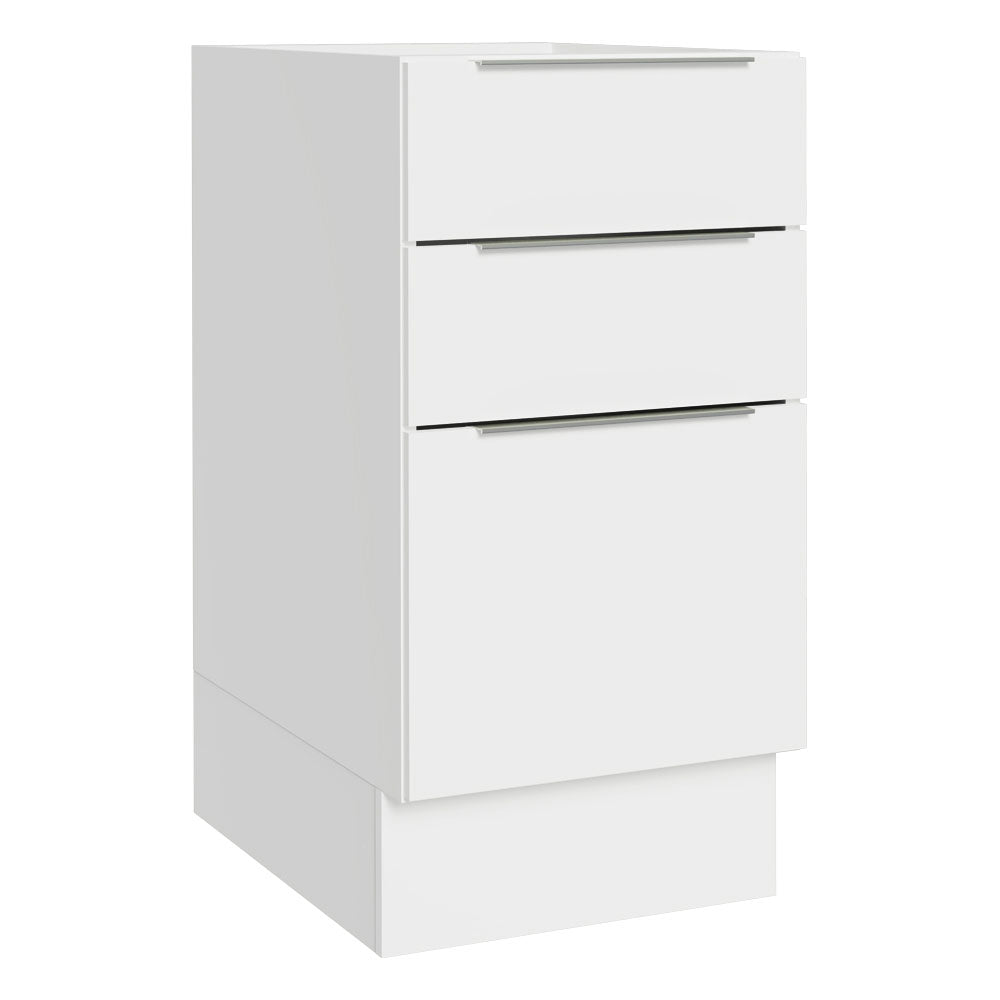 Bajo Mesada Cocina 40 x 60 cm 3 Cajones (Sin Mesada) Blanco Stella Madesa