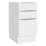 Bajo Mesada Cocina 40 x 60 cm 3 Cajones (Sin Mesada) Blanco Stella Madesa