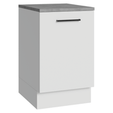 Bajo Mesada 50x60cm 1 Puerta (con mesada) Ágata Blanco
