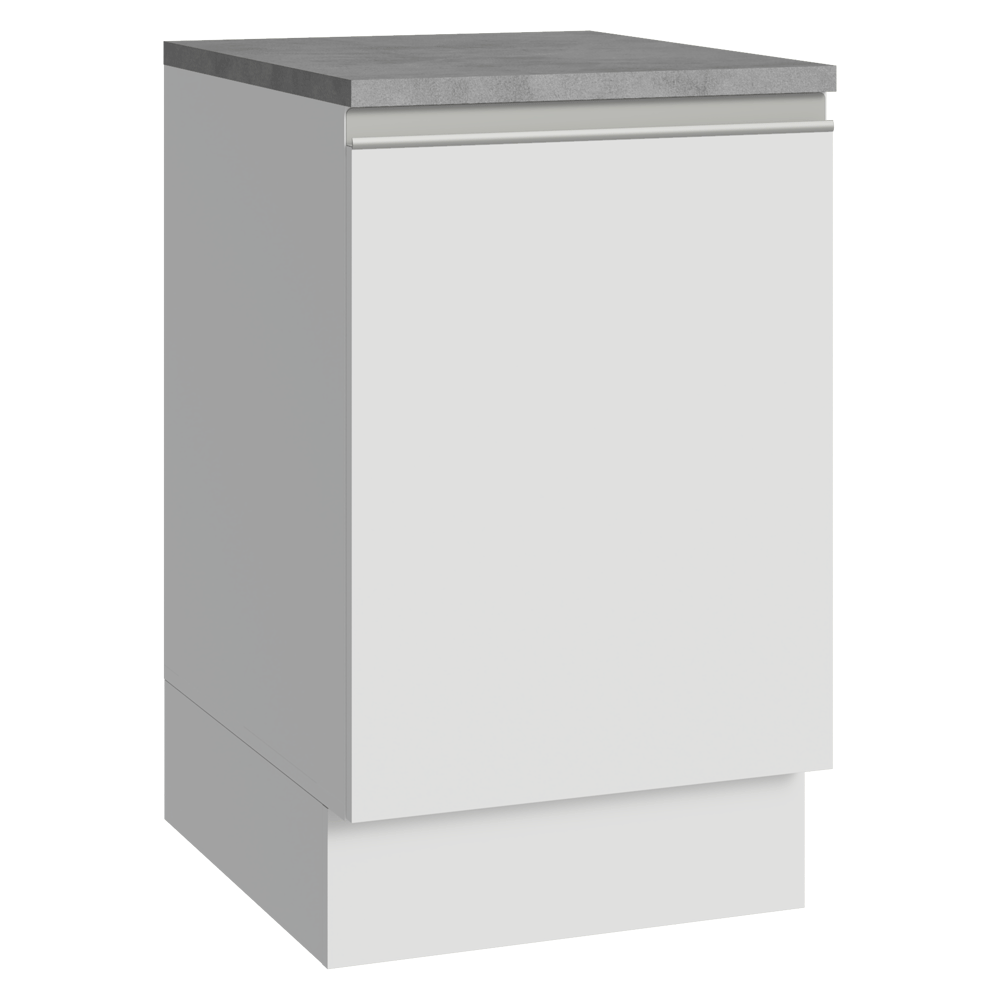 Bajo Mesada 50x60cm 1 Puerta (con mesada) Blanco Glamy