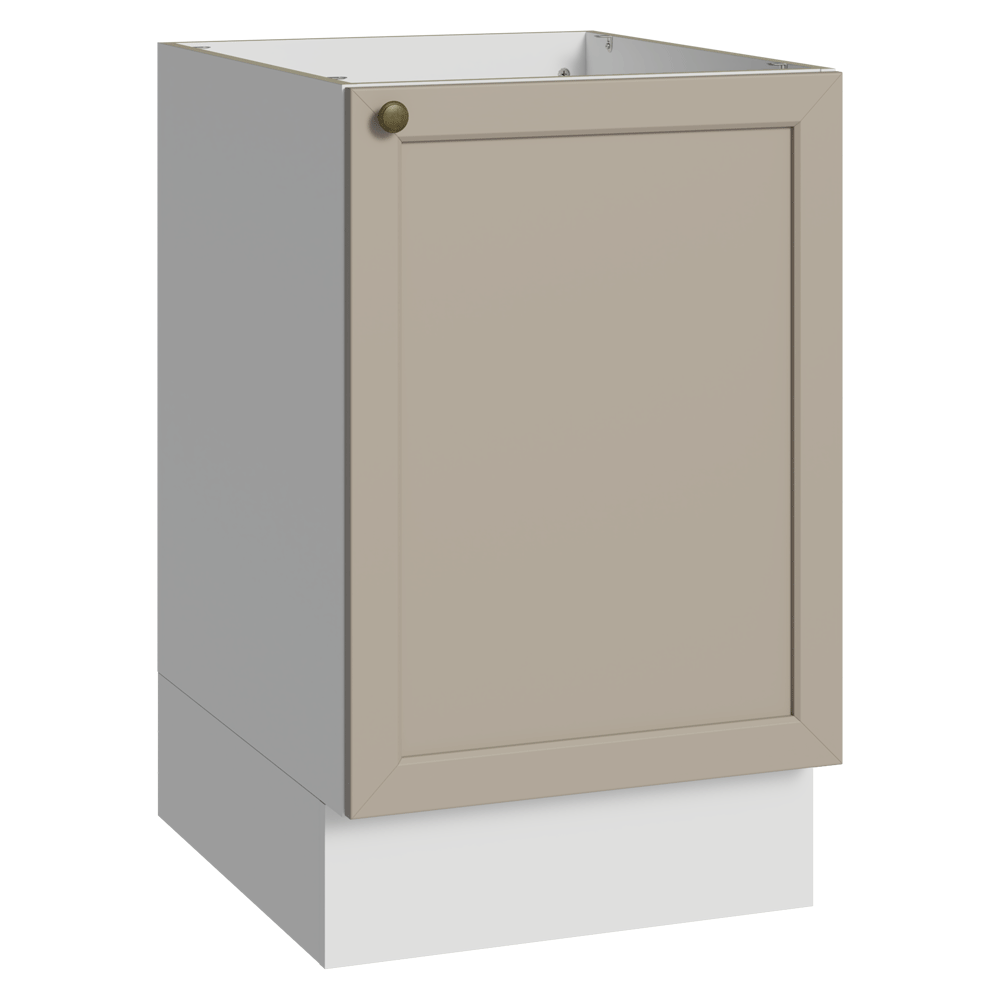 Bajo Mesada 50 x 60cm 1 Puerta (Sin Mesada) Blanco/Crema Vik Madesa