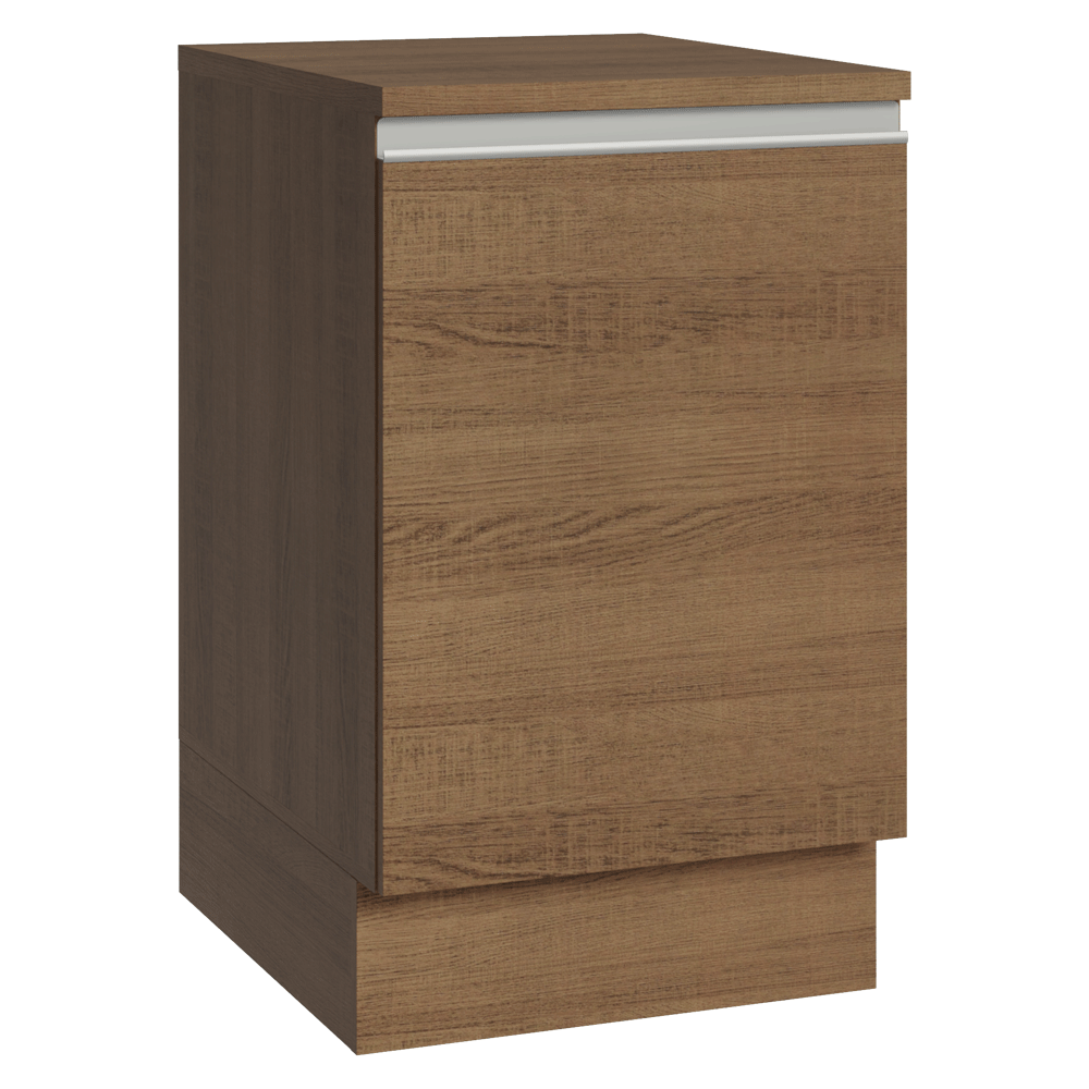 Bajo Mesada 50 x 60cm 1 Puerta (con mesada) Marrón Glamy