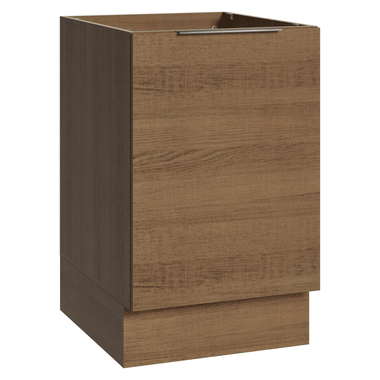 Bajo Mesada 50 cm 1 Puerta Sin Mesada Marrón Stella Madesa