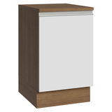 Bajo Mesada 50 x 60 cm 1 Puerta (con mesada) Marrón/Blanco Glamy