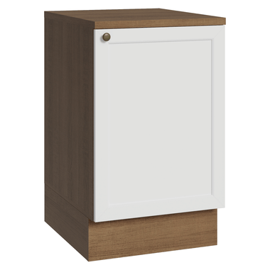 Bajo Mesada 50 cm 1 Puerta Marrón/Blanco Vik Madesa
