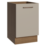 Bajo Mesada 50 x 60cm 1 Puerta (Sin Mesada) Ágata Marrón/Crema