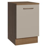 Bajo Mesada 50 x 60 cm 1 Puerta (con mesada) Ágata Marrón/Crema