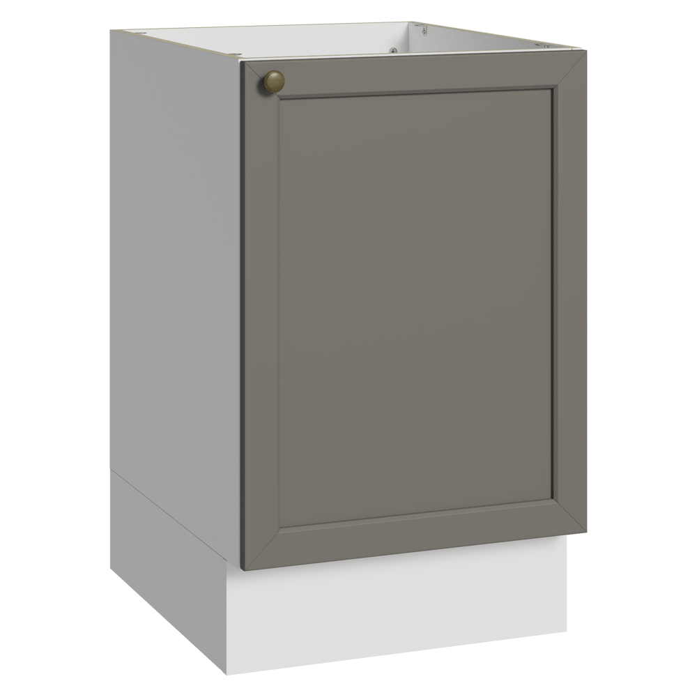 Bajo Mesada 50 x 60cm 1 Puerta (Sin Mesada) Blanco/Gris Vik