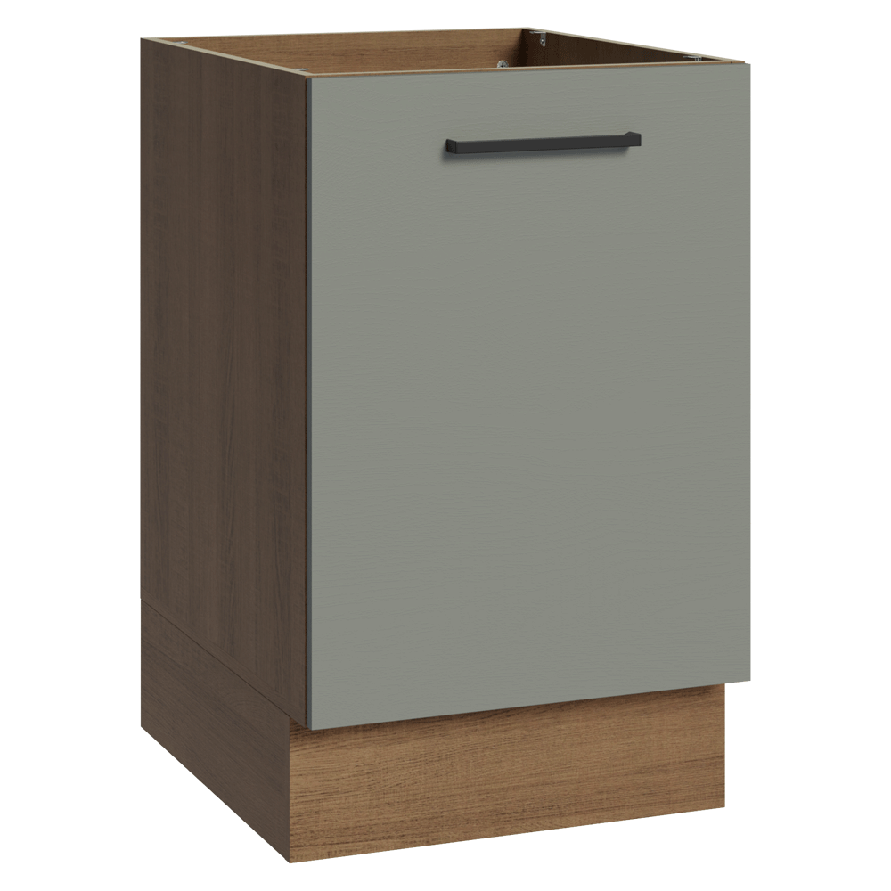 Bajo Mesada 50 x 60cm 1 Puerta (Sin Mesada) Ágata Marrón/Gris