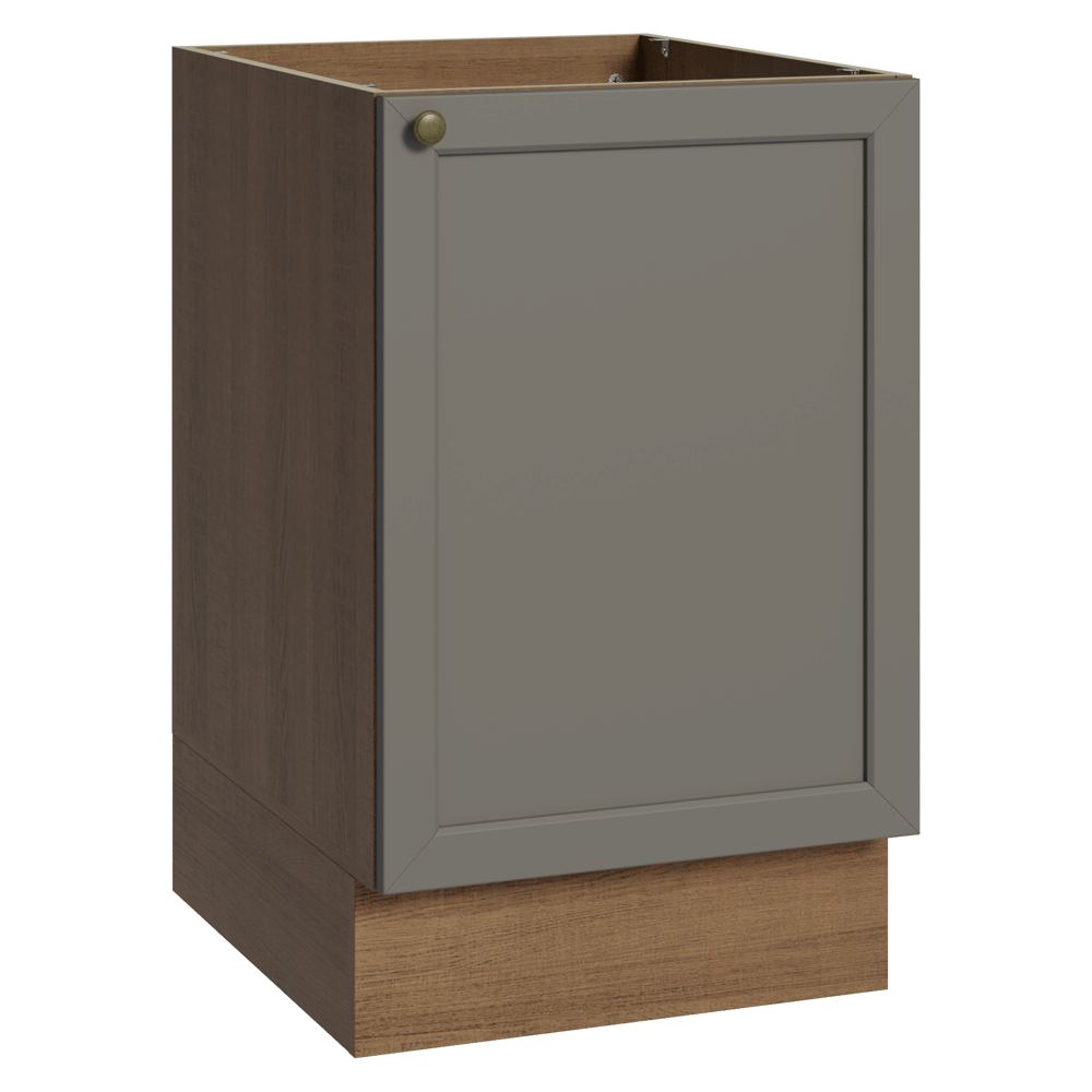 Bajo Mesada 50 x 60 cm 1 Puerta (Sin Mesada) Marrón/Gris Vik
