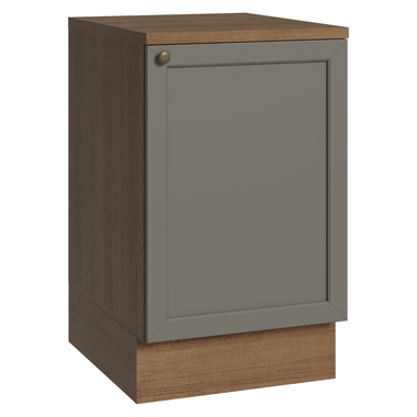Bajo Mesada 50 cm 1 Puerta Marrón/Gris Vik Madesa