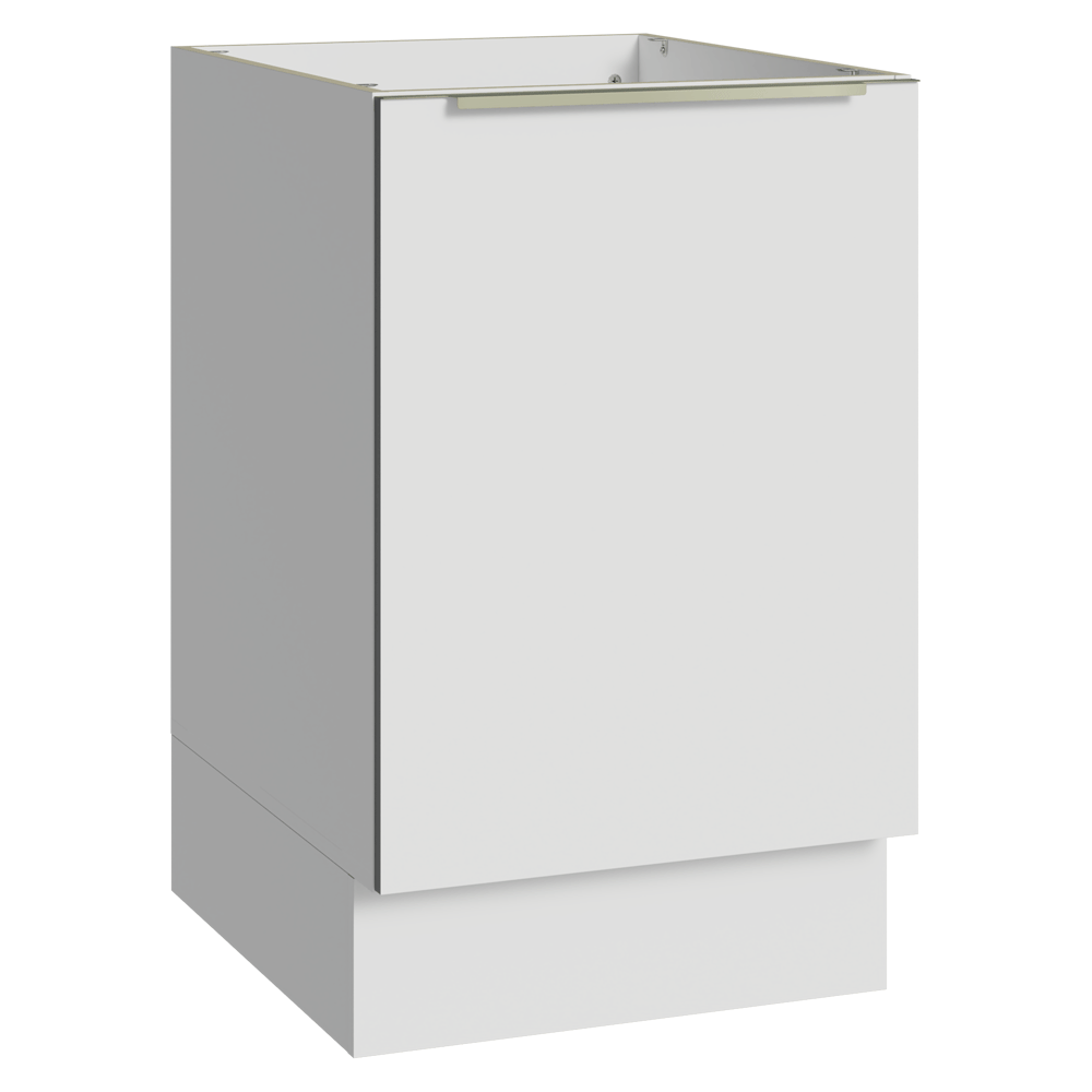 Bajo Mesada 50cm X 60 cm, 1 Puerta (Sin Mesada) Blanco aterciopelado Lux Madesa