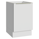 Bajo Mesada 50cm X 60 cm, 1 Puerta (Sin Mesada) Blanco aterciopelado Lux Madesa