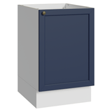Bajo Mesada 50 x 60cm 1 Puerta (Sin Mesada) Blanco/Azul Vik