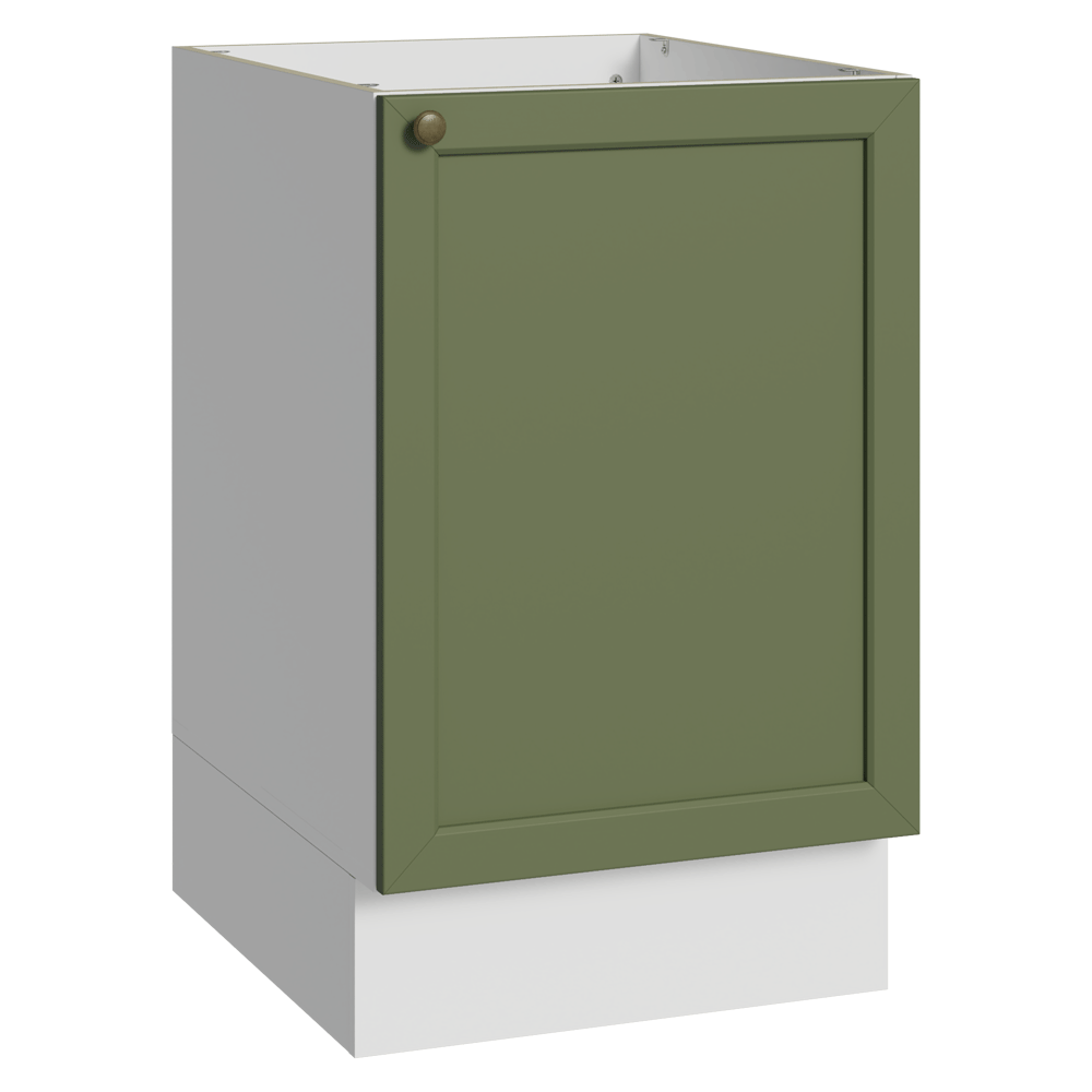 Bajo Mesada 50 x 60cm 1 Puerta (Sin Mesada) Blanco/Verde Vik