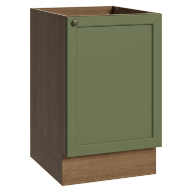 Bajo Mesada 50 cm 1 Puerta Sin Mesada Marrón/Verde Vik Madesa