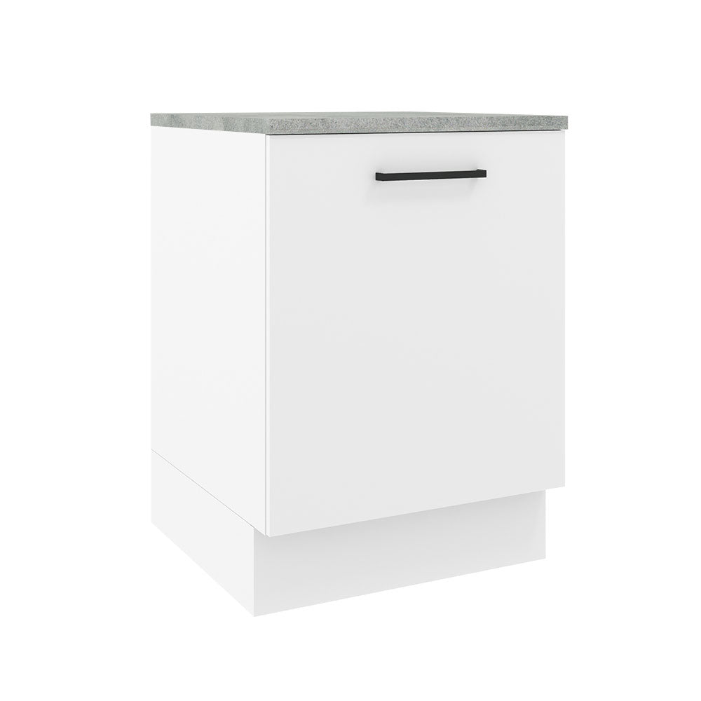 Bajo Mesada Cocina 60 x 60 cm 1 Puerta (Con Mesada) Blanco Agata Madesa