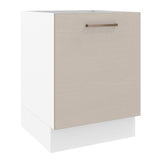 Bajo Mesada Cocina 60 x 60 cm 1 Puerta (Sin Mesada) Blanco/Crema Agata Madesa