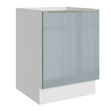 Bajo Mesada 60 cm x 60 cm, 1 Puerta Lux Blanco/Gris
