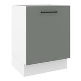 Bajo Mesada Cocina 60 x 60 cm 1 Puerta (Sin Mesada) Blanco/Gris Agata Madesa