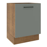 Bajo Mesada Cocina 60 x 60 cm 1 Puerta (Sin Mesada) Marrón/Gris Agata Madesa