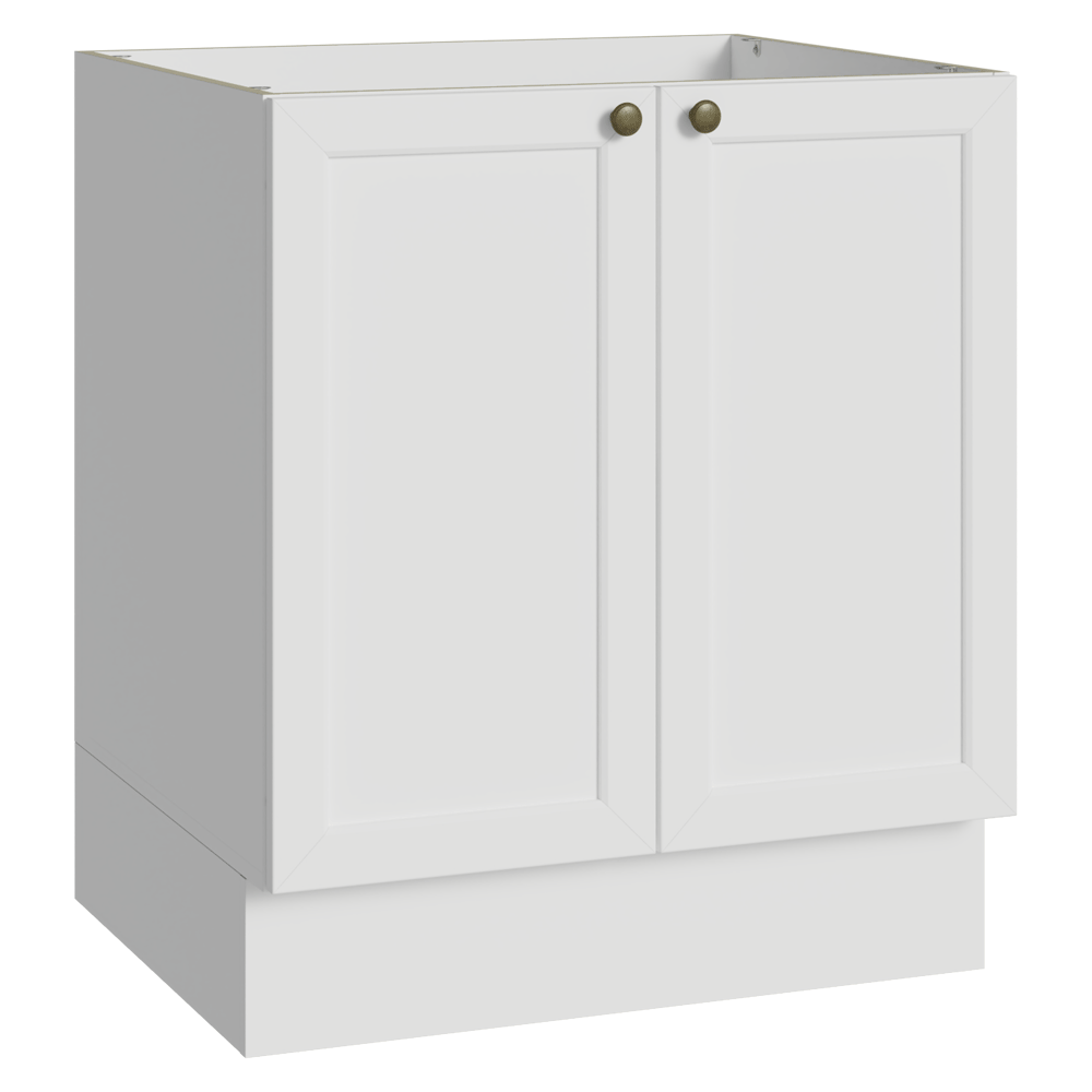 Bajo Mesada 70 cm 2 Puertas Sin Mesada Blanco Vik Madesa