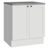 Bajo Mesada de Cocina 70 x 60 cm 2 Puertas (con Mesada) Blanco Vik Madesa
