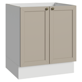 Bajo Mesada 70 x 60 cm 2 Puertas (Sin Mesada) Blanco/Crema Vik Madesa